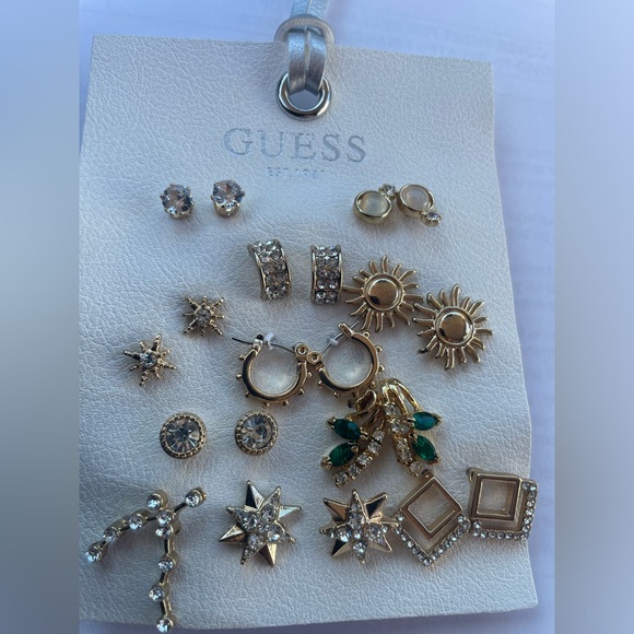 New GUESS Gold and Silver Earring Backs Set - Picture 1 of 4